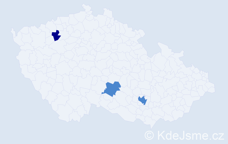Příjmení: 'Rajcsinec', počet výskytů 5 v celé ČR