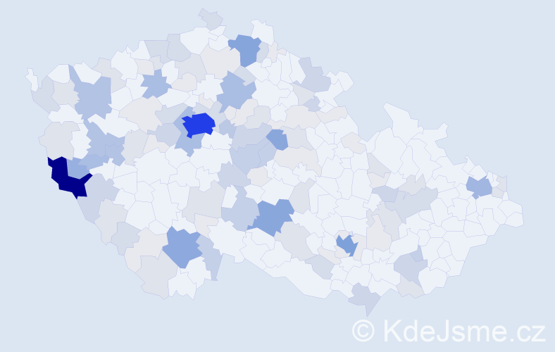 Příjmení: 'Forst', počet výskytů 389 v celé ČR