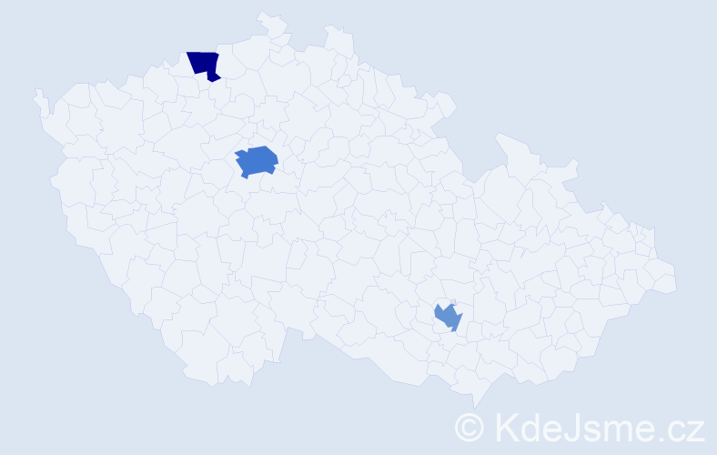 Příjmení: 'Evers', počet výskytů 6 v celé ČR