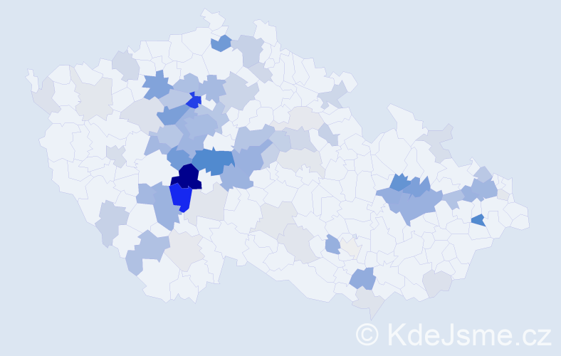 Příjmení: 'Hubičková', počet výskytů 229 v celé ČR