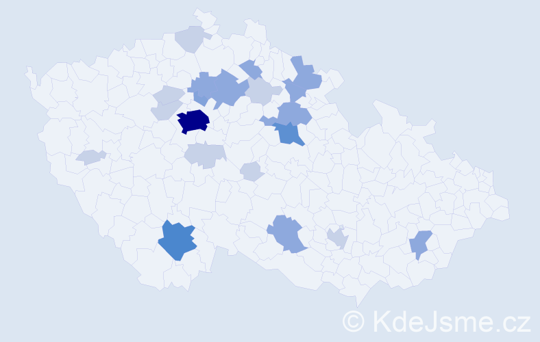 Příjmení: 'Hain', počet výskytů 50 v celé ČR
