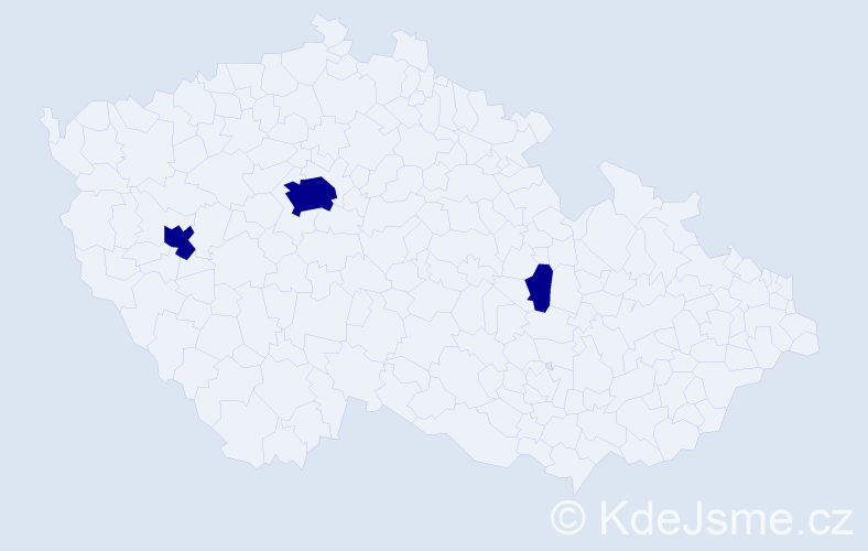 Příjmení: 'Cimbalista', počet výskytů 3 v celé ČR