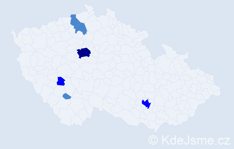 Příjmení: 'Kulchytska', počet výskytů 10 v celé ČR