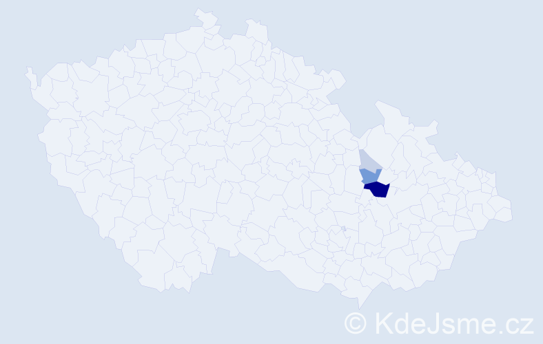 Příjmení: 'Huličný', počet výskytů 22 v celé ČR