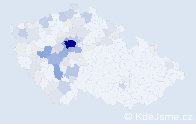 Příjmení: 'Krákorová', počet výskytů 386 v celé ČR