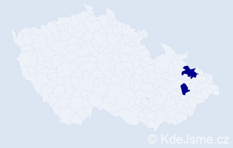 Příjmení: 'Hoszowski', počet výskytů 4 v celé ČR