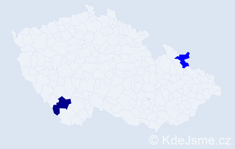 Příjmení: 'Gülová', počet výskytů 2 v celé ČR