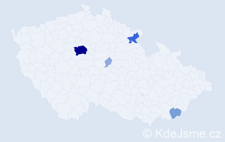 Příjmení: 'Rummelová', počet výskytů 14 v celé ČR