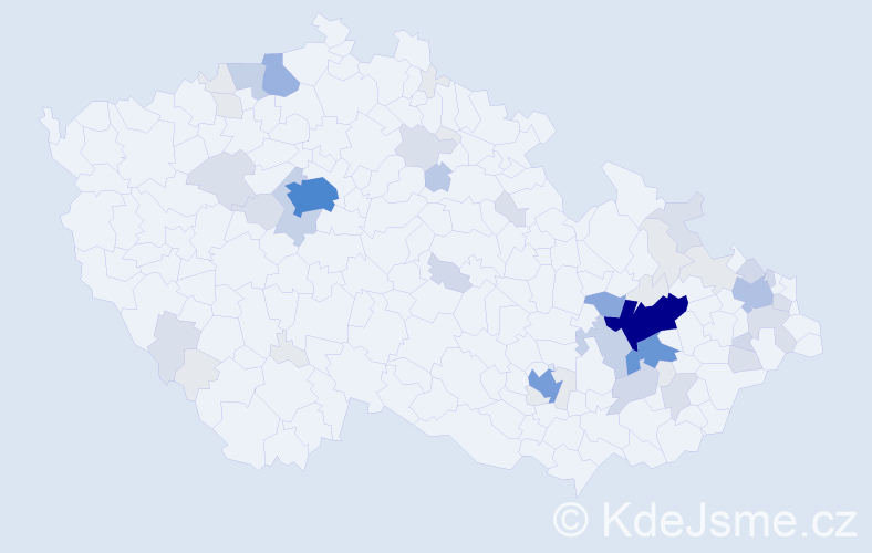 Příjmení: 'Steigerová', počet výskytů 187 v celé ČR
