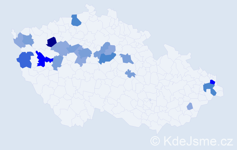 Příjmení: 'Solčanská', počet výskytů 51 v celé ČR
