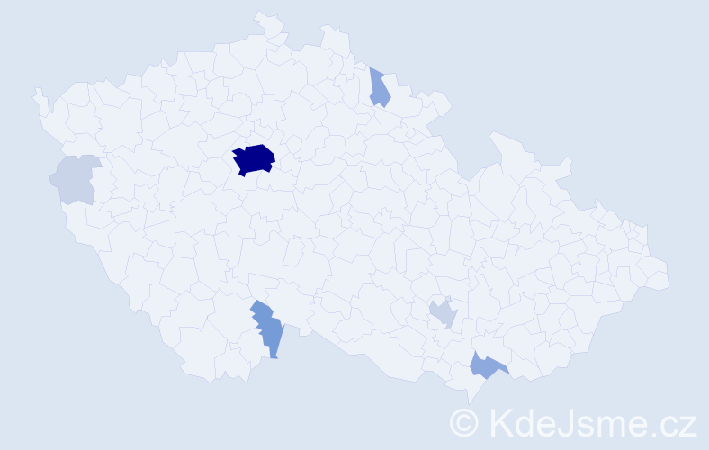 Příjmení: 'Ellis', počet výskytů 23 v celé ČR