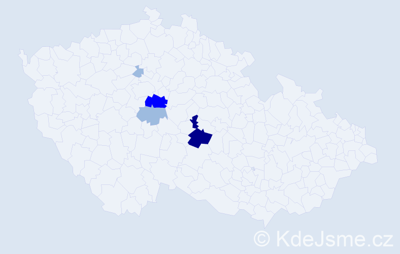 Příjmení: 'Balliš', počet výskytů 9 v celé ČR
