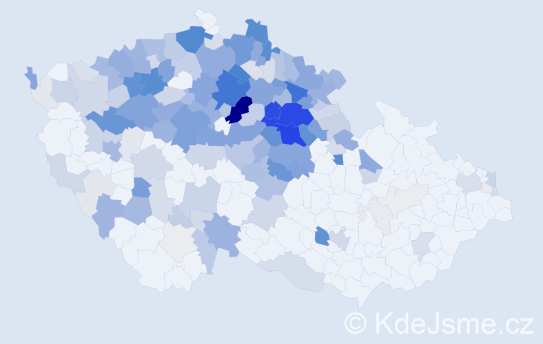 Příjmení: 'Kloučková', počet výskytů 816 v celé ČR