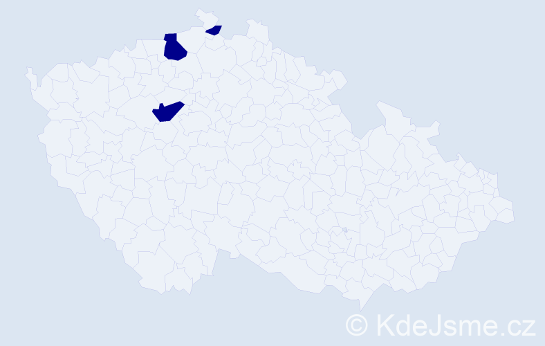Příjmení: 'Gajdoščák', počet výskytů 3 v celé ČR