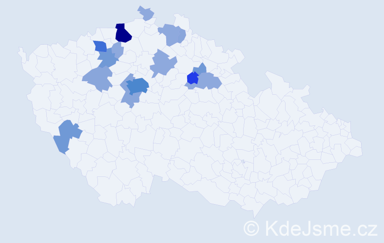 Příjmení: 'Krois', počet výskytů 44 v celé ČR