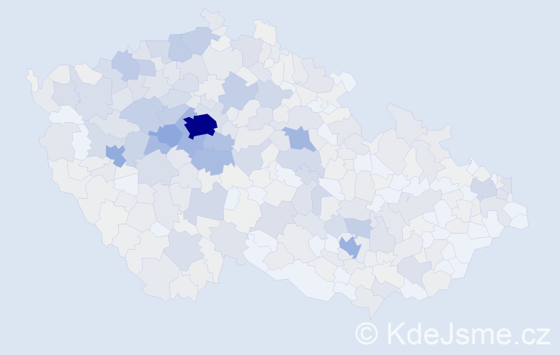 Příjmení: 'Šebek', počet výskytů 2287 v celé ČR