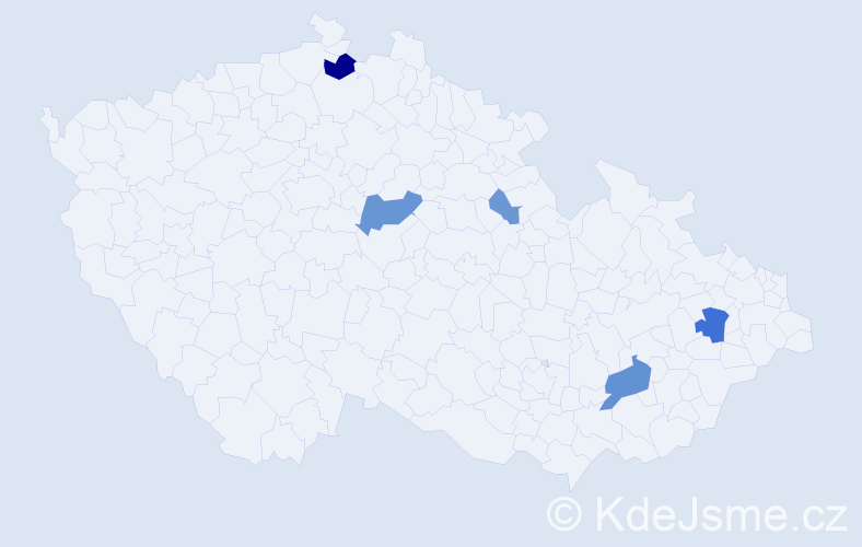 Příjmení: 'Duman', počet výskytů 13 v celé ČR