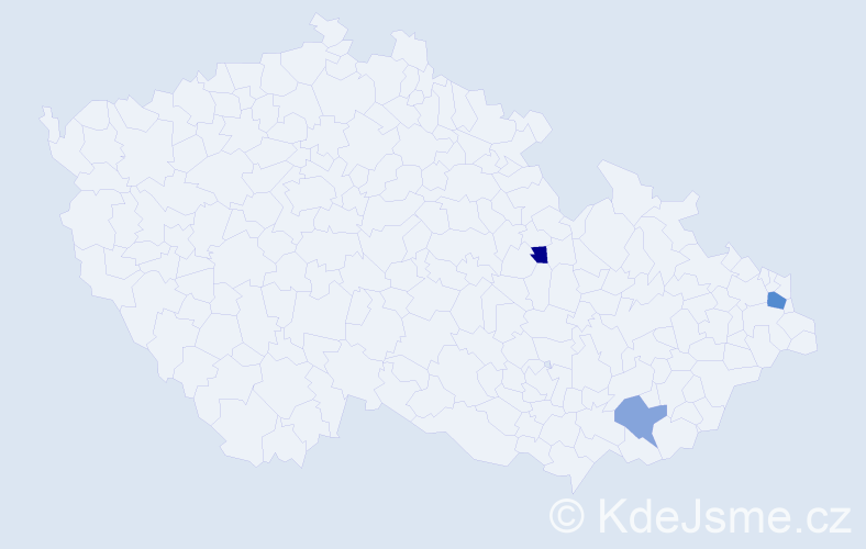 Příjmení: 'Kubošiová', počet výskytů 4 v celé ČR