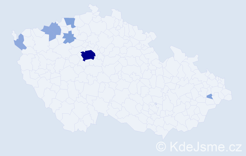 Příjmení: 'Garciová', počet výskytů 17 v celé ČR