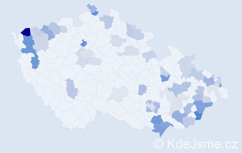 Příjmení: 'Hollá', počet výskytů 153 v celé ČR