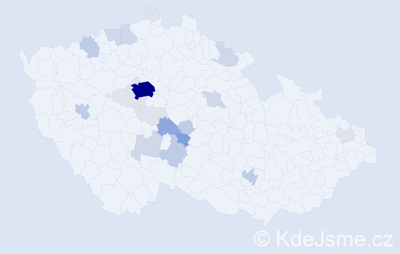 Příjmení: 'Limburský', počet výskytů 74 v celé ČR