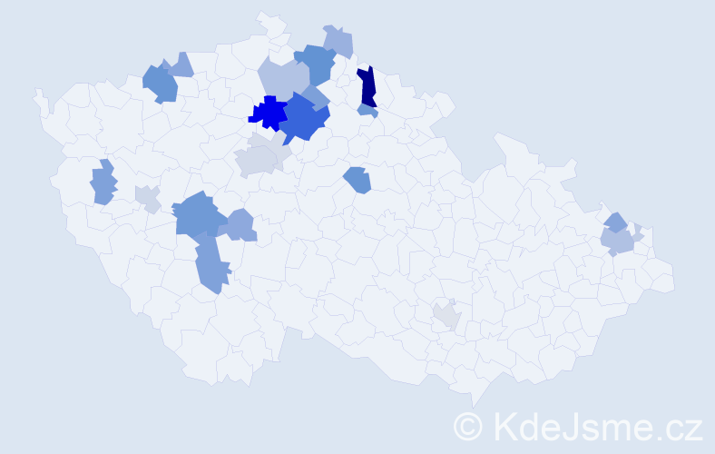 Příjmení: 'Vyhlas', počet výskytů 81 v celé ČR