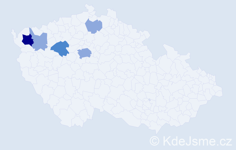 Příjmení: 'Baltiar', počet výskytů 12 v celé ČR