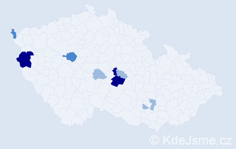 Příjmení: 'Besmáková', počet výskytů 15 v celé ČR