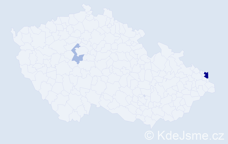 Příjmení: 'Rimell', počet výskytů 6 v celé ČR