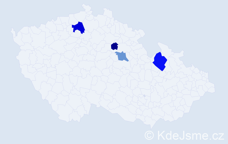 Příjmení: 'Breznayová', počet výskytů 9 v celé ČR