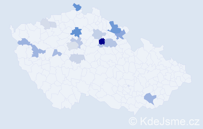 Příjmení: 'Kebort', počet výskytů 42 v celé ČR