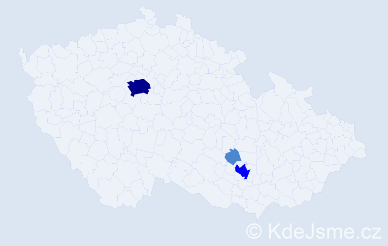 Příjmení: 'Filak', počet výskytů 6 v celé ČR