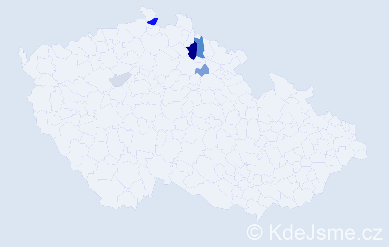 Příjmení: 'Könnyüová', počet výskytů 12 v celé ČR
