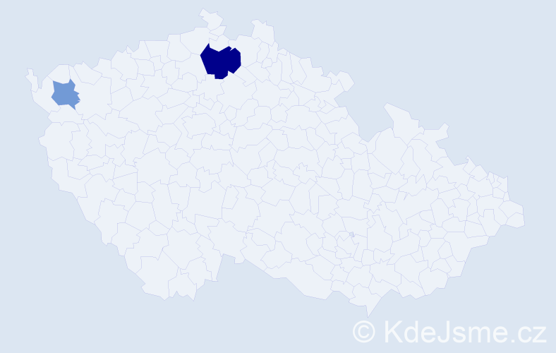 Příjmení: 'Bakal', počet výskytů 4 v celé ČR