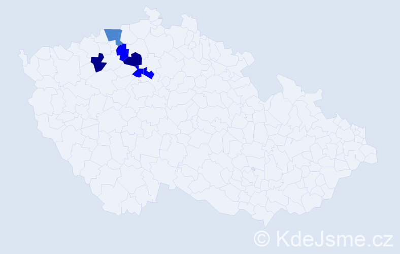 Příjmení: 'Nunhardt', počet výskytů 13 v celé ČR