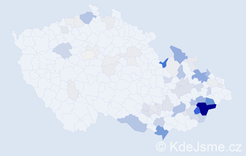 Příjmení: 'Trlicová', počet výskytů 242 v celé ČR