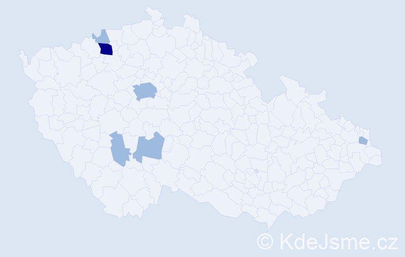 Příjmení: 'Sagara', počet výskytů 9 v celé ČR