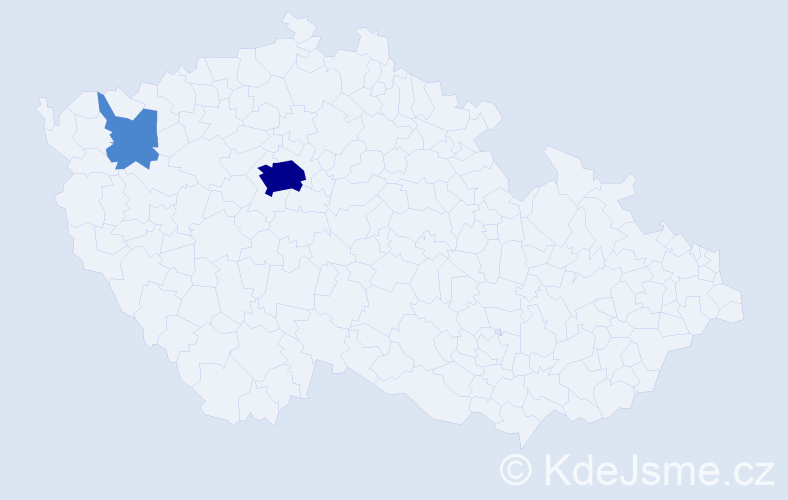 Příjmení: 'Berezin', počet výskytů 7 v celé ČR