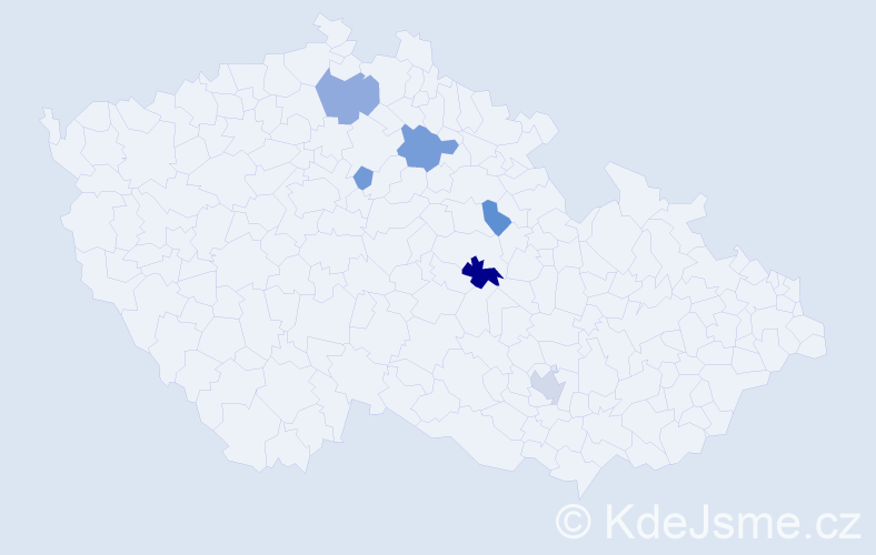 Příjmení: 'Chalupnik', počet výskytů 11 v celé ČR