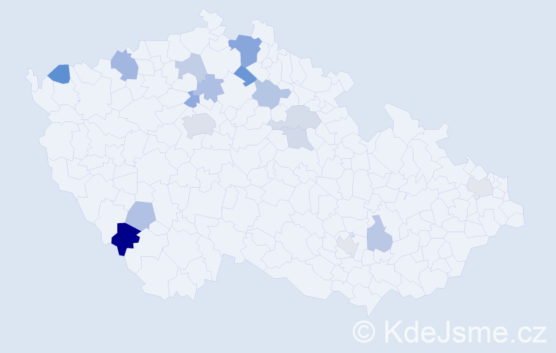 Příjmení: 'Kanyuka', počet výskytů 26 v celé ČR