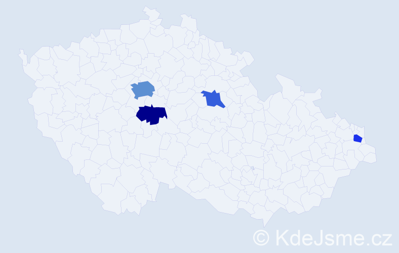 Příjmení: 'Neuralová', počet výskytů 8 v celé ČR