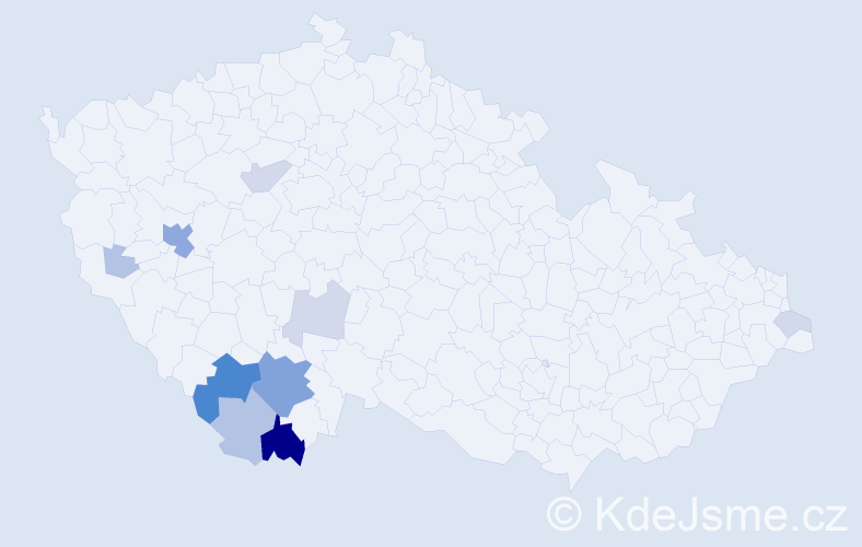 Příjmení: 'Interholz', počet výskytů 38 v celé ČR