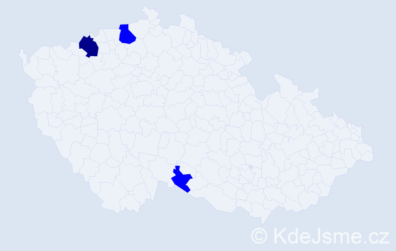 Příjmení: 'Reysa', počet výskytů 4 v celé ČR