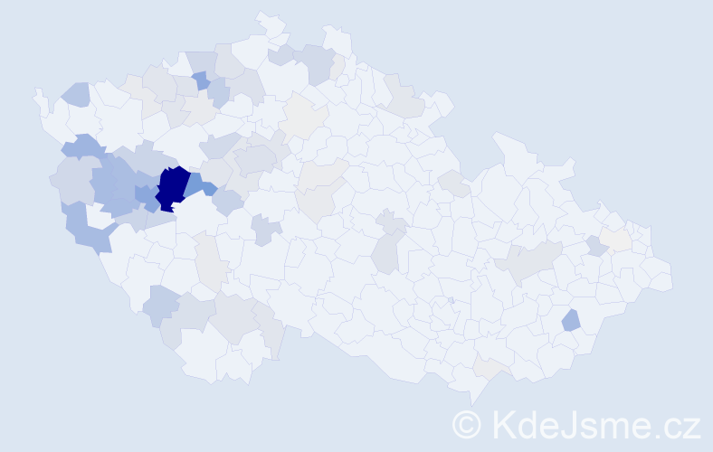 Příjmení: 'Kroc', počet výskytů 259 v celé ČR