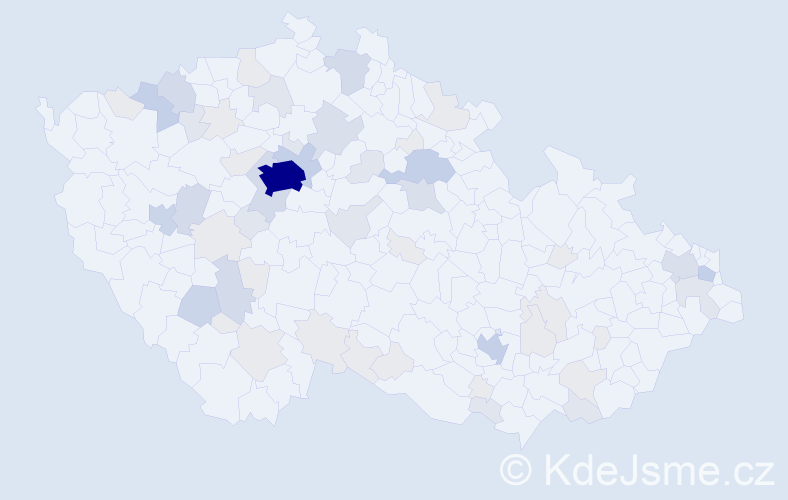 Příjmení: 'Moroz', počet výskytů 175 v celé ČR