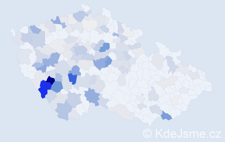 Příjmení: 'Zdeňková', počet výskytů 622 v celé ČR