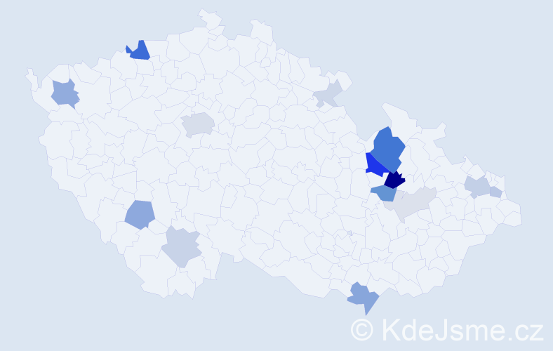 Příjmení: 'Dražný', počet výskytů 51 v celé ČR