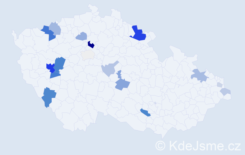 Příjmení: 'Weishäupl', počet výskytů 50 v celé ČR