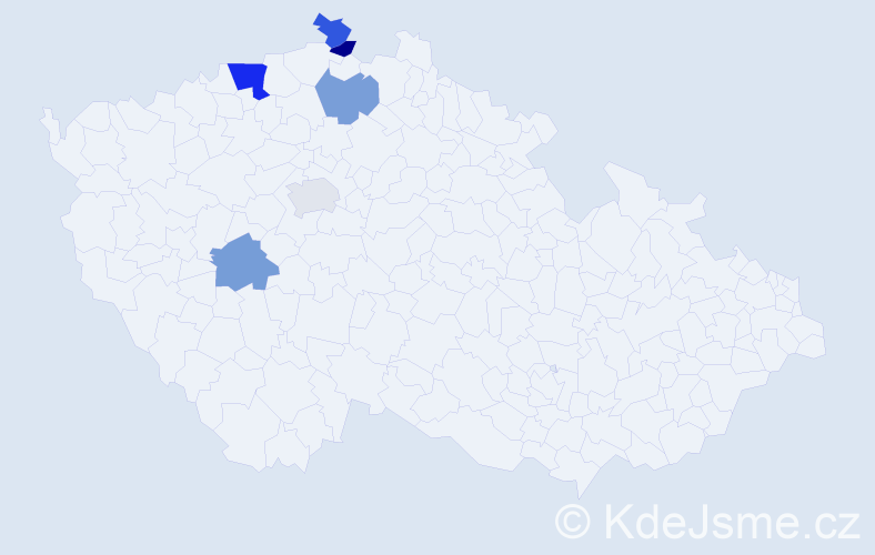 Příjmení: 'Račuková', počet výskytů 8 v celé ČR