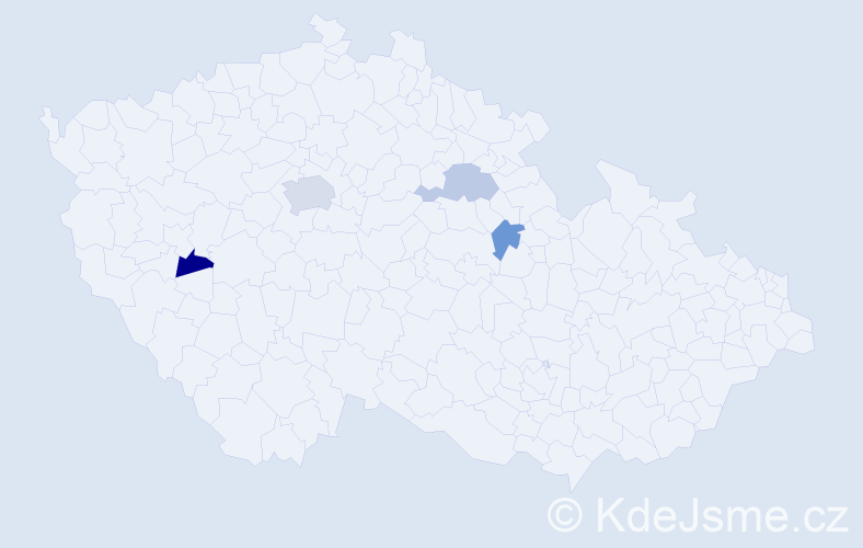 Příjmení: 'Keindlová', počet výskytů 6 v celé ČR
